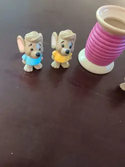 RARE Vintage The Disney Store Cinderella Baby Mouse Playset Mice Only - Image 3