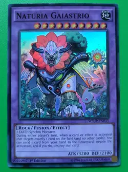 Naturia Gaiastrio WSUP-EN033 - Super Rare - 1st Ed - Near Mint - YuGiOh Card - Image 1
