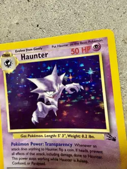 Pokemon Haunter 6/62 Holo Rare Fossil Unlimited WOTC 1999 Vintage TCG Card - Image 5