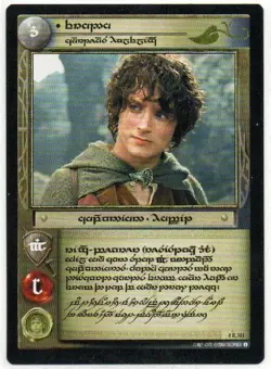 Lord of The Rings TCG - Frodo, Courteous Halfling Tengwar Elvish Card #4R301 - Image 1
