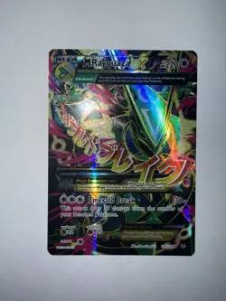M Rayquaza EX Full Art Holo Card 105/108 Roaring Skies - Image 1