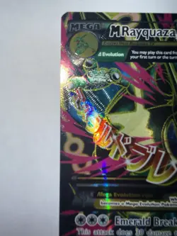 M Rayquaza EX Full Art Holo Card 105/108 Roaring Skies - Image 2