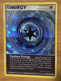 Cyclone Energy Unseen Forces 99/115 Reverse Holo Stamped HP/DMG +1 Bonus Card - Image 1