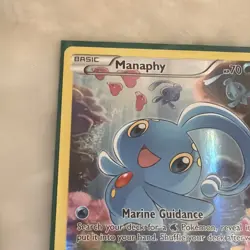 Pokemon TCG Manaphy XY113 Black Star Promo Holo Card LP - Image 2