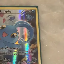 Pokemon TCG Manaphy XY113 Black Star Promo Holo Card LP - Image 3