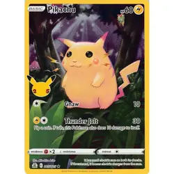 Pokemon Pikachu 005/025 Celebrations 25th Anniversary Holo Rare TCG Card 2021 - Image 1