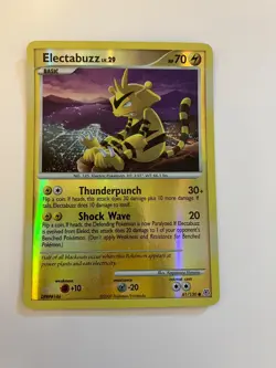 Electabuzz 81/130 Reverse Holo Diamond & Pearl Pokemon Card Rare VGC - Image 1