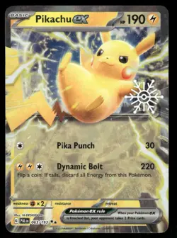 Pokemon Cards Pikachu ex Holiday Calendar 063/193 Paldea Evolved NM - Image 1
