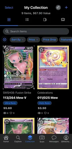 Pokemon TCG Gengar And Mew Lot 9 Cards - Image 2