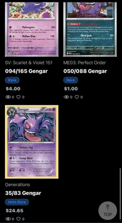 Pokemon TCG Gengar And Mew Lot 9 Cards - Image 4