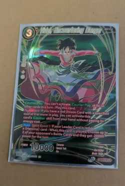 BANDAI DRAGON BALL SUPER VIDEL, ENCOUNTERING DANGER BT15-016 SPR USED CARD - Image 1