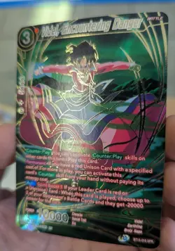 BANDAI DRAGON BALL SUPER VIDEL, ENCOUNTERING DANGER BT15-016 SPR USED CARD - Image 3