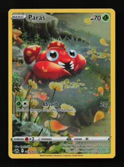 Paras GG32/GG70 Holo Crown Zenith Galarian Gallery Pokemon Cards - Image 1