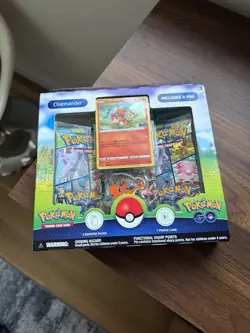 Pokemon TCG Pokemon GO Charmander Pin Collection Box Sealed New Promo Card - Image 1