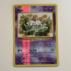 2016 Pokemon Evolutions Mew 53/108 XY Reverse Holo Rare- NM - Image 1