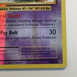 2016 Pokemon Evolutions Mew 53/108 XY Reverse Holo Rare- NM - Image 4