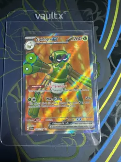 Pokemon Card Spidops EX 223/198 Scarlet & Violet Ultra Rare Full Art NM - Image 1