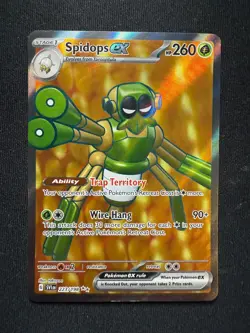 Pokemon TCG Spidops ex 223/198 – Scarlet & Violet – Ultra Rare Full Art – NM - Image 2