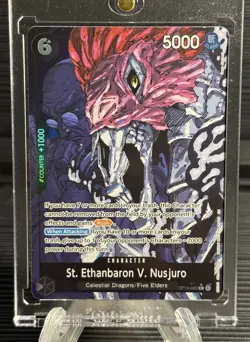 St. Ethanbaron V. Nusjuro One Piece TCG Alt Art OP13-080 Carrying On His Will NM - Image 1