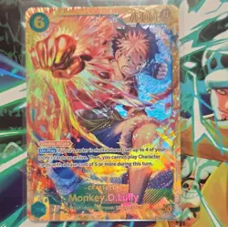 Monkey D. Luffy Secret Rare Holo English OP13-118 One Piece - Image 1