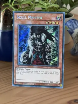 Yu-Gi-Oh Skull Meister Secret Rare 1st Edition RA02-EN005 Near Mint Condition - Image 1