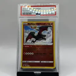 2023 POKEMON SWORD & SHIELD CROWN ZENITH #020 RADIANT CHARIZARD PSA 9 - Image 2
