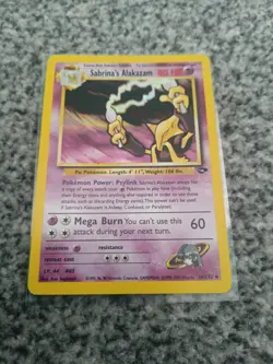 Pokemon Alakazam TCG Gym Challenge Holo Rare Card 16/132 Sabrina's Edition WOTC - Image 1
