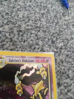 Pokemon Alakazam TCG Gym Challenge Holo Rare Card 16/132 Sabrina's Edition WOTC - Image 2