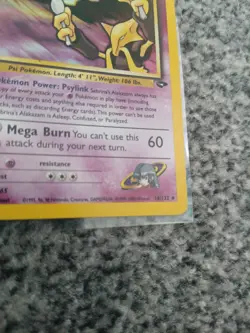 Pokemon Alakazam TCG Gym Challenge Holo Rare Card 16/132 Sabrina's Edition WOTC - Image 4