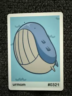 Pookiemoot Gen 3 - Urmom (Wailord) #0321 - Pokemon Fan Art Non TCG - Image 1