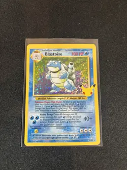 Pokemon TCG Blastoise Holo Card 25th Anniversary Celebration 2/102 - Image 1