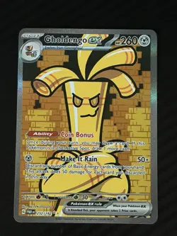 Pokemon TCG Paradox Rift Gholdengo ex 252/182 Special Illustration Rare SIR NM - Image 2