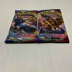 Lot of 2 Sword and Shield Base Set Booster Pack Sealed Pokemon TCG - Image 2