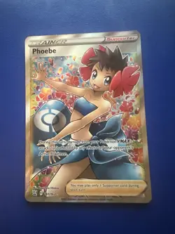 Phoebe Ultra Rare Pokemon Trainer Full Art Card #161/163 Battle Styles NM - Image 2