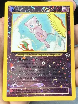 Mew 1/18 Pokemon Southern Islands Reverse Holo Rare SWIRL - Image 1