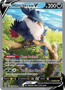 Pokemon TCG - Honchkrow V 162/172 Alternate Art Brilliant Stars Mint/Near Mint - Image 1