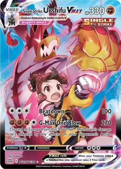 Pokemon TCG - Urshifu VMax TG19/TG30 Rare Brilliant Stars Mint/Near Mint - Image 1