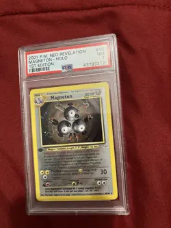 PSA 7 NM Magneton Holo Neo Revelation First 1st Edition 10/64 Pokemon Card - Image 2