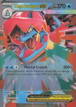 MEGA FERALIGATR EX 036 HOLO PROMO ME: MEGA EVOLUTION PROMO POKEMON NEAR MINT - Image 1