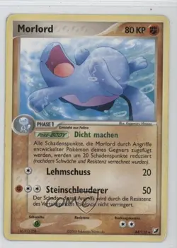 Quagsire German Pokemon EX Unseen Forces #44 2005 - Image 1