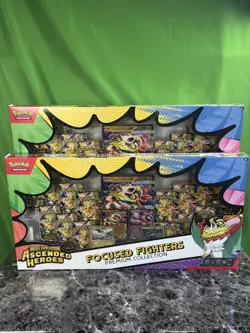 2x Pokemon Tcg Ascended Heroes Focused Fighter Premium Collection Boxes - Image 2