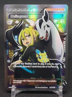 Delinquent Full Art 098B/122 Alternate Art Pokemon Holo LP - Image 1