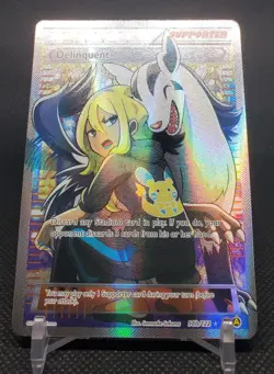 Delinquent Full Art 098B/122 Alternate Art Pokemon Holo LP - Image 4