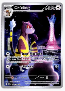 Watchog 097/086 Holo Illustration Rare Chaos Rising Pokemon NM - Image 1