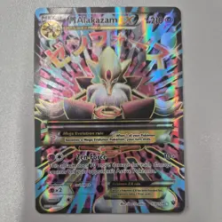 M Alakazam EX 118/124 Holo Full Art Fates Collide Pokemon Card - Image 1