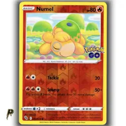 Pokemon GO Numel 013/078 Reverse Holo Common Card VLP - Image 1