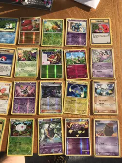 Pokemon Card Lot Mixed Lot 56 cards ex to mint various sets, holo trainer common - Image 1