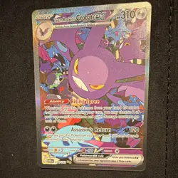 Pokemon TCG Team Rocket's Crobat ex SIR Full Art Holo EN #234/182 HP 310 - Image 1