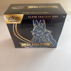 Mega Evolution Elite Trainer Box ETB Lucario Pokemon TCG Factory Sealed - Image 1