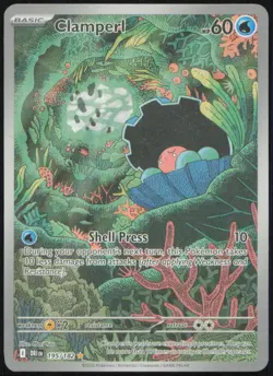 CLAMPERL 195/182 ILLUSTRATION RARE DESTINED RIVALS POKEMON HOLO NEAR MINT - Image 1